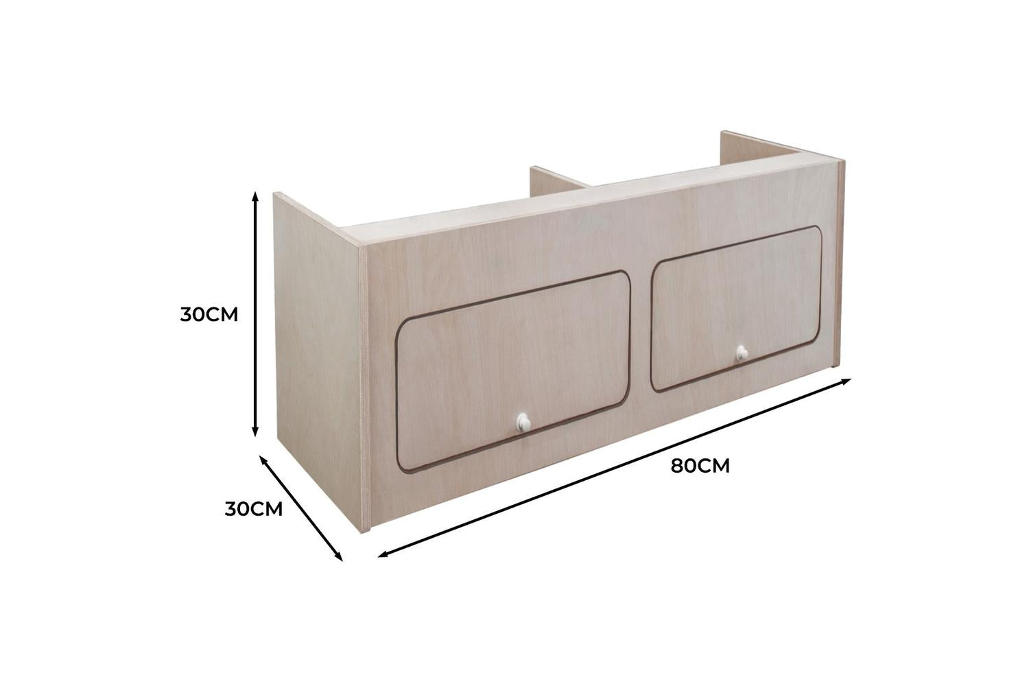 Monstershop 211130 - Overhead Camper Cabinet  80cm X 30cm-5