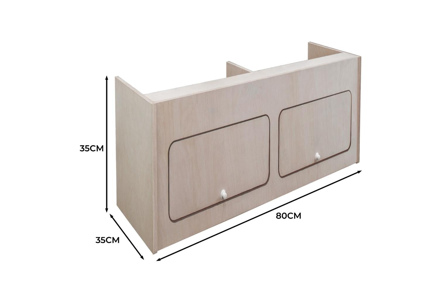 Monstershop 211121 - Overhead Camper Cabinet  80cm X 35cm-5