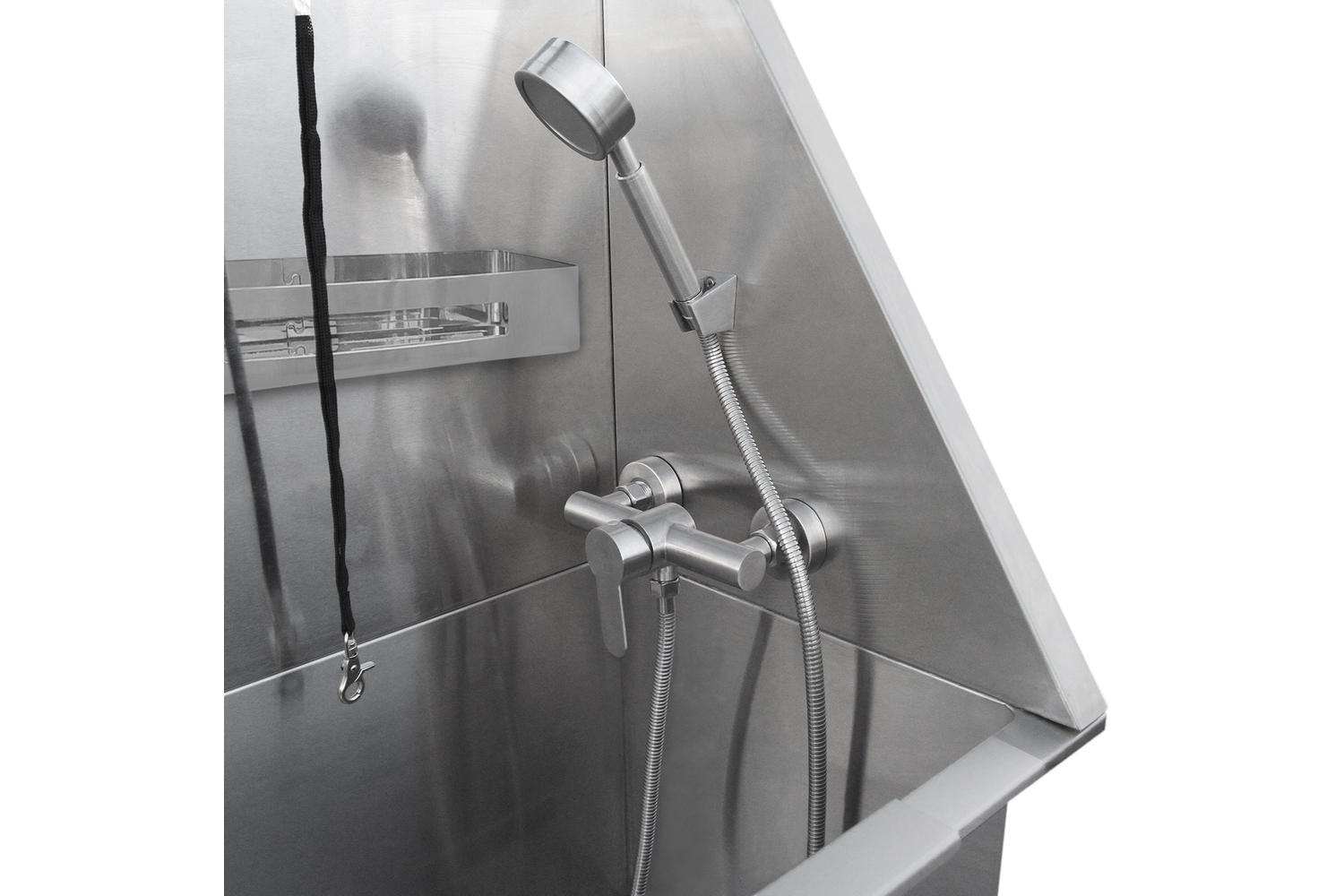 Monstershop 26255 - Pet Dog Bath Steel Tub Washing Station 4-8