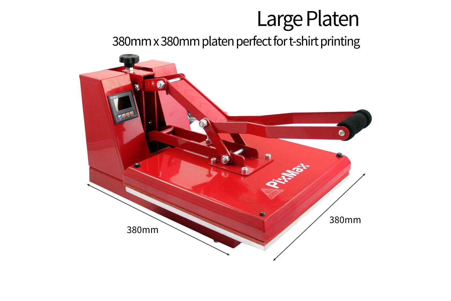 Monstershop 10312 - Pixmax 38cm X 38cm Clam Heat Press-6