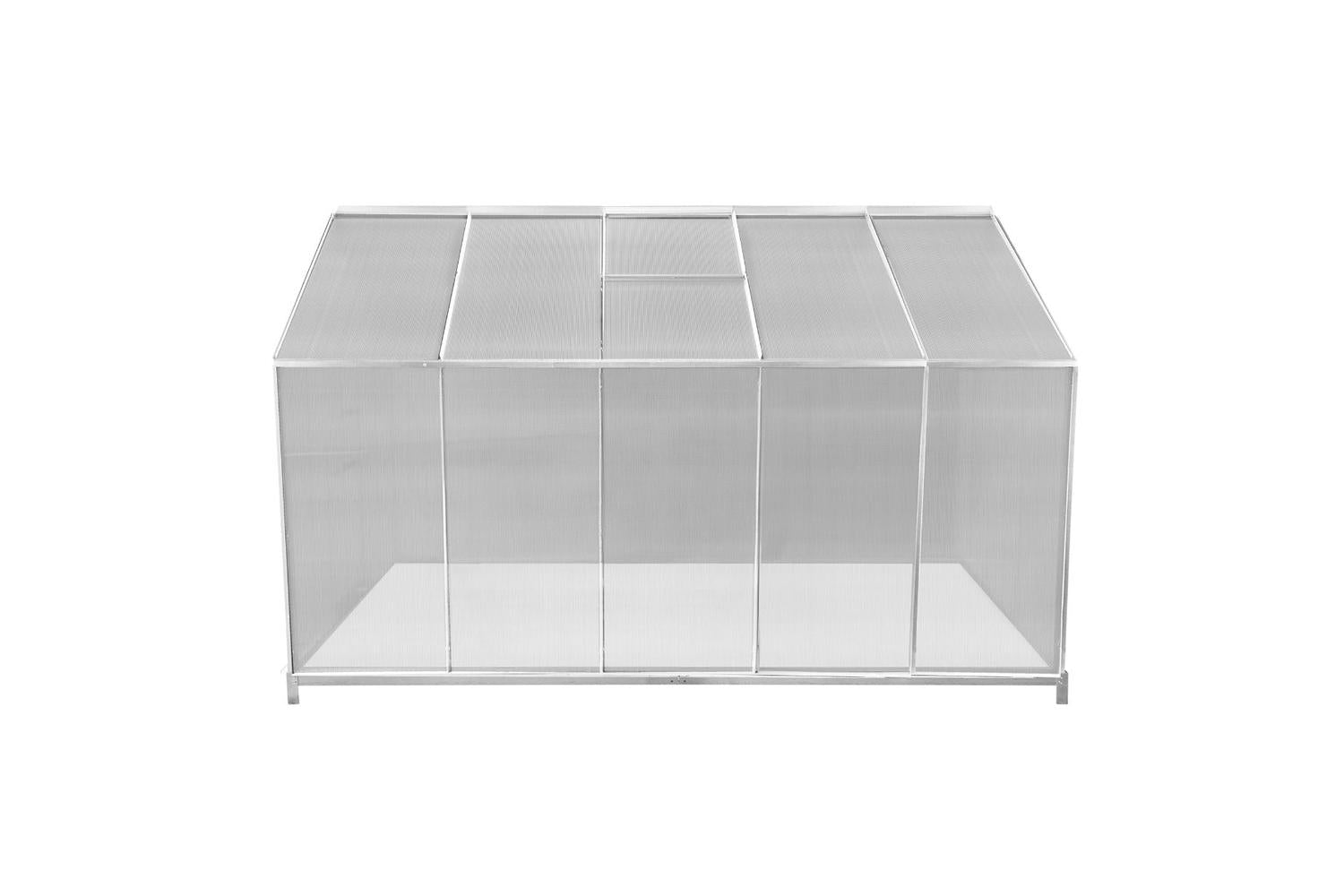 Monstershop 213473 - Polycarbonate Greenhouse 6ft X 10ft Wit-4