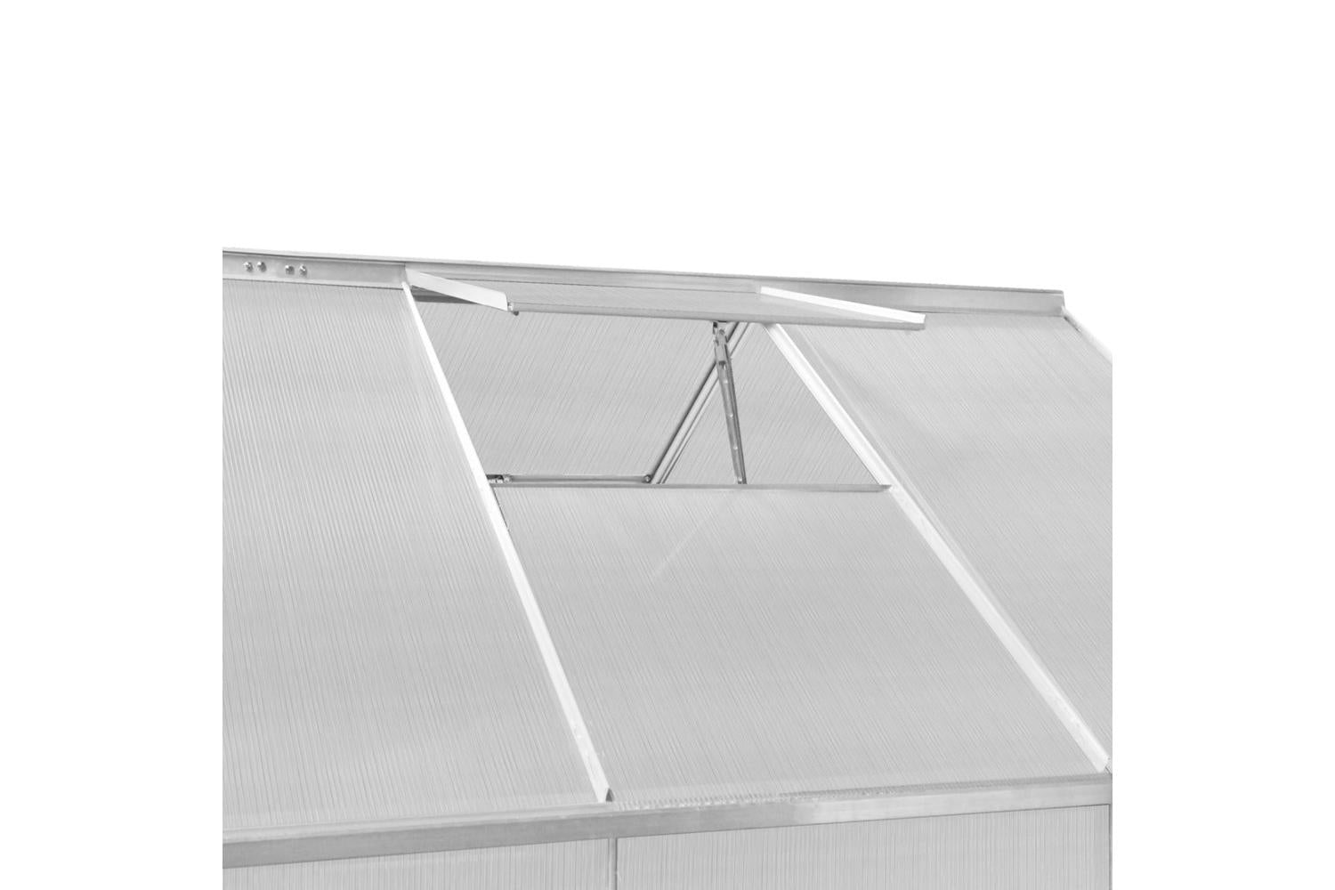 Monstershop 213473 - Polycarbonate Greenhouse 6ft X 10ft Wit-7