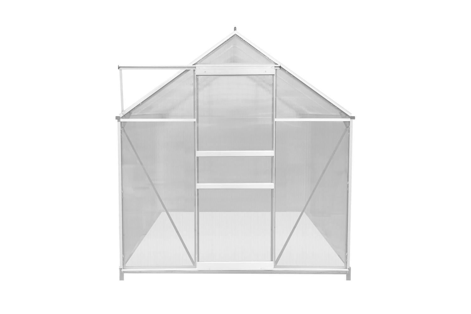Monstershop 213469 - Polycarbonate Greenhouse 6ft X 6ft With-3