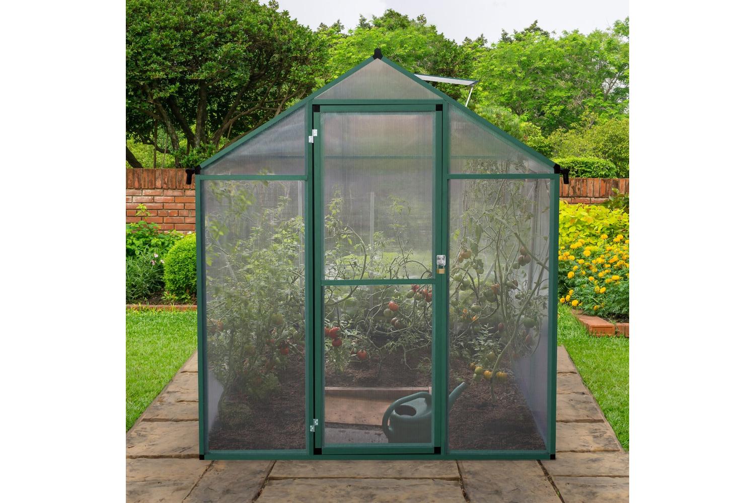 Monstershop 210609 - Polycarbonate Greenhouse 6ft X 6ft-8