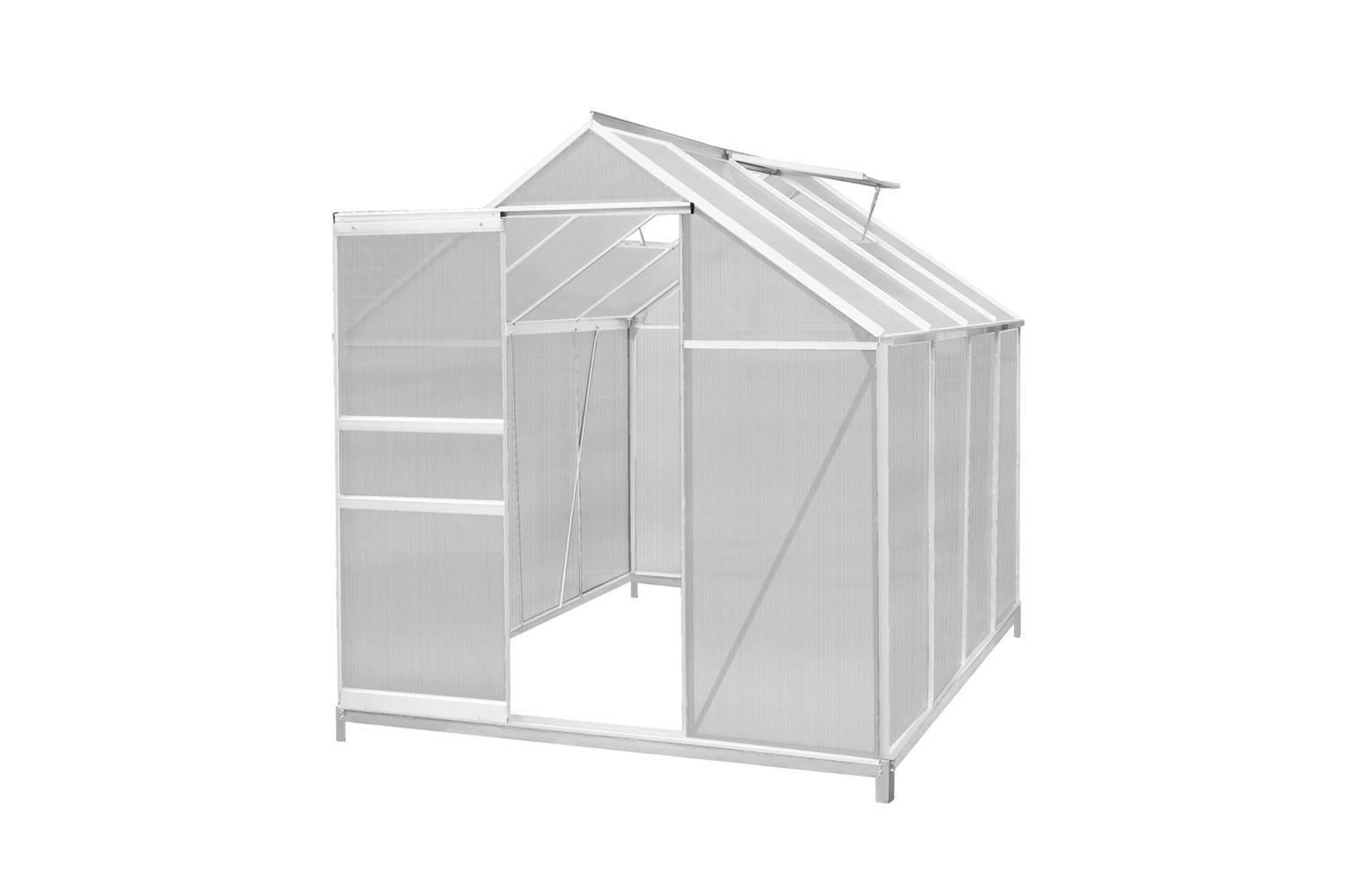 Monstershop 213471 - Polycarbonate Greenhouse 6ft X 8ft With