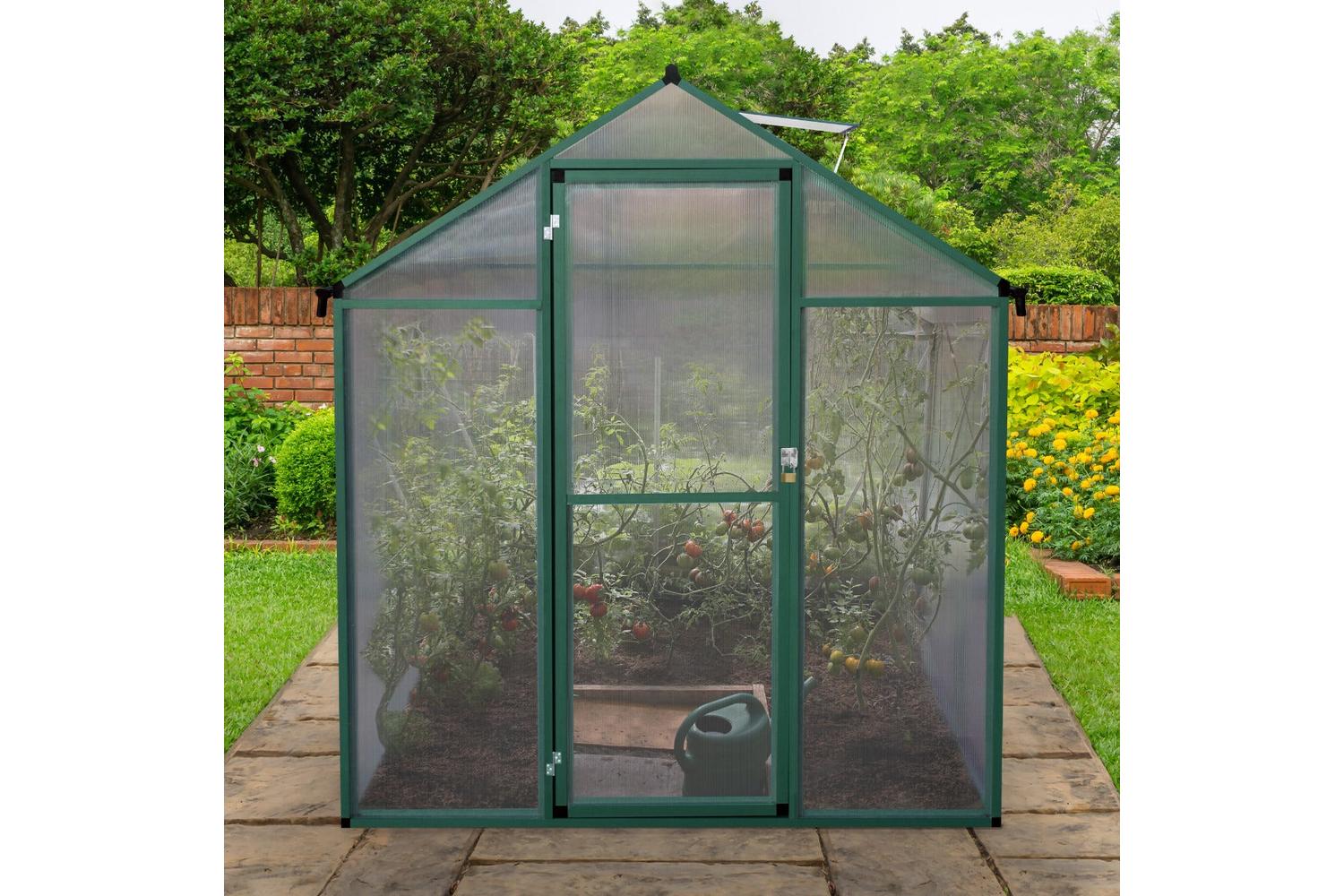 Monstershop 210615 - Polycarbonate Greenhouse 6ft X 8ft-8