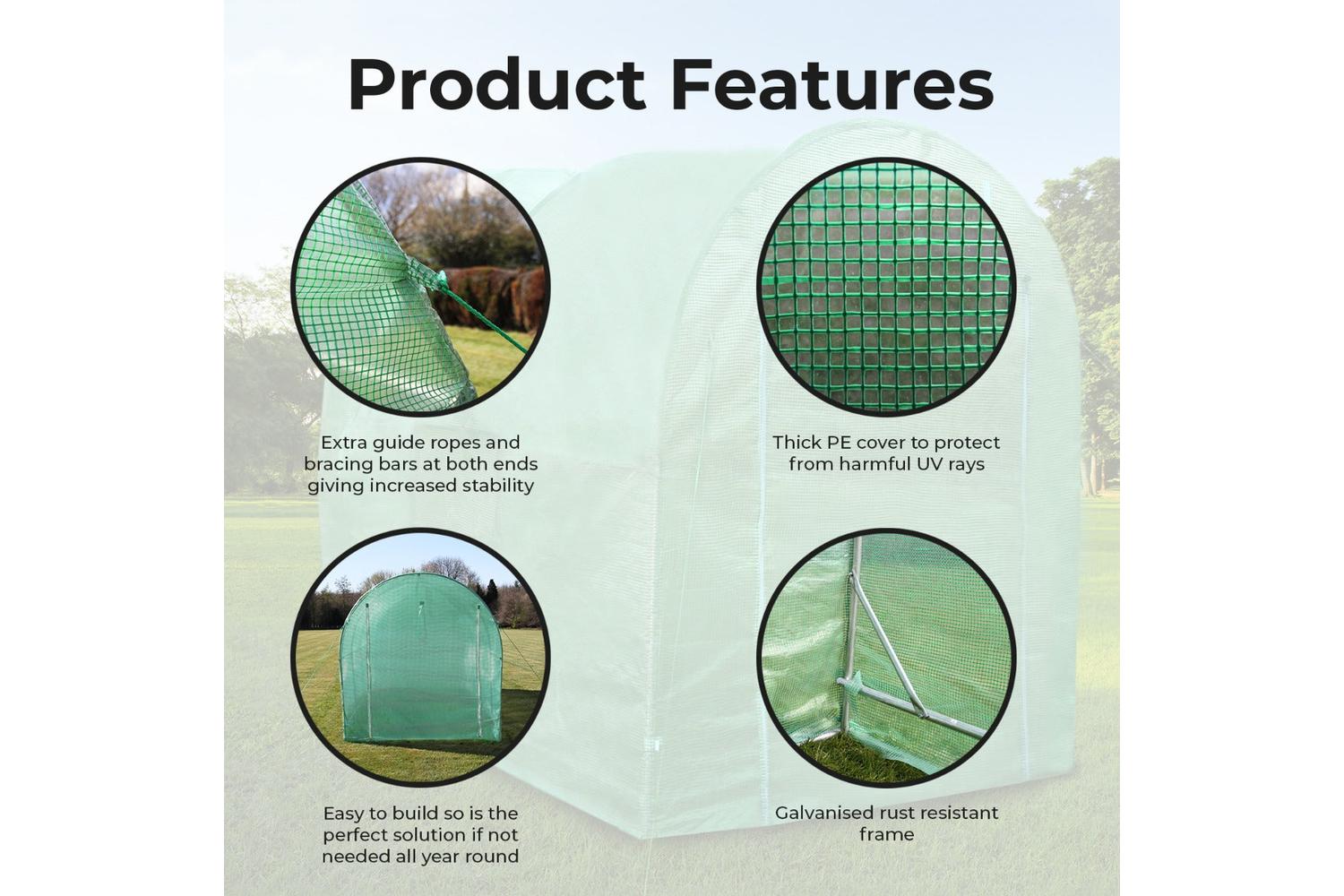 Monstershop 27246 - Polytunnel 19mm 4m X 2m-6