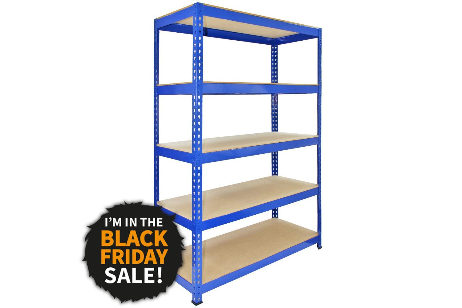 Monstershop 7002 - Q-rax Blue Metal Shelving Units - 120cm X-2