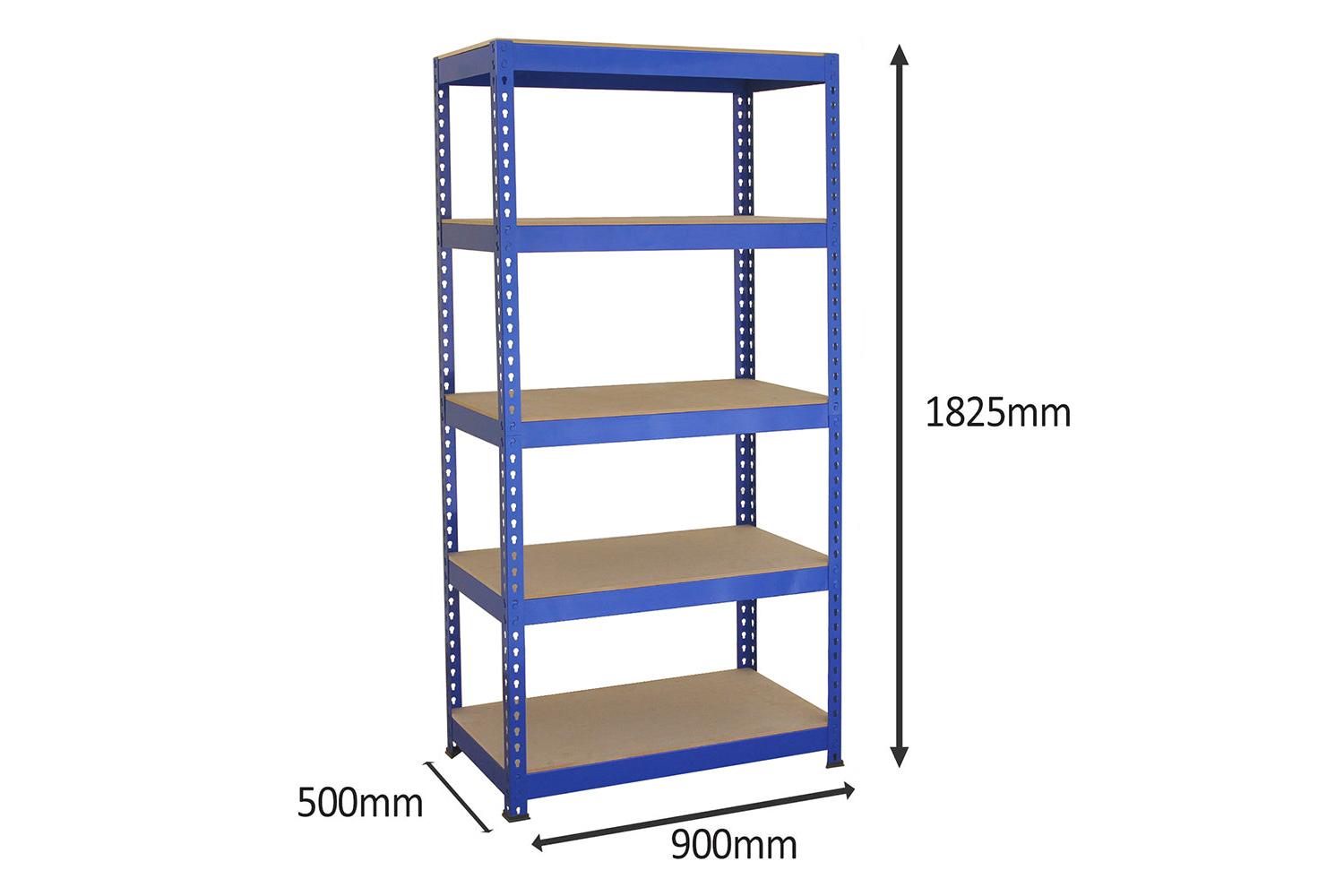 Monstershop 7001 - Q-rax Blue Shelving Units - 90cm X 180cm-6