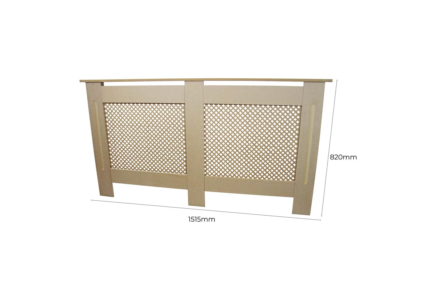 Monstershop 24293 - Radiator Cover Mdf Unfinished 1515mm-5