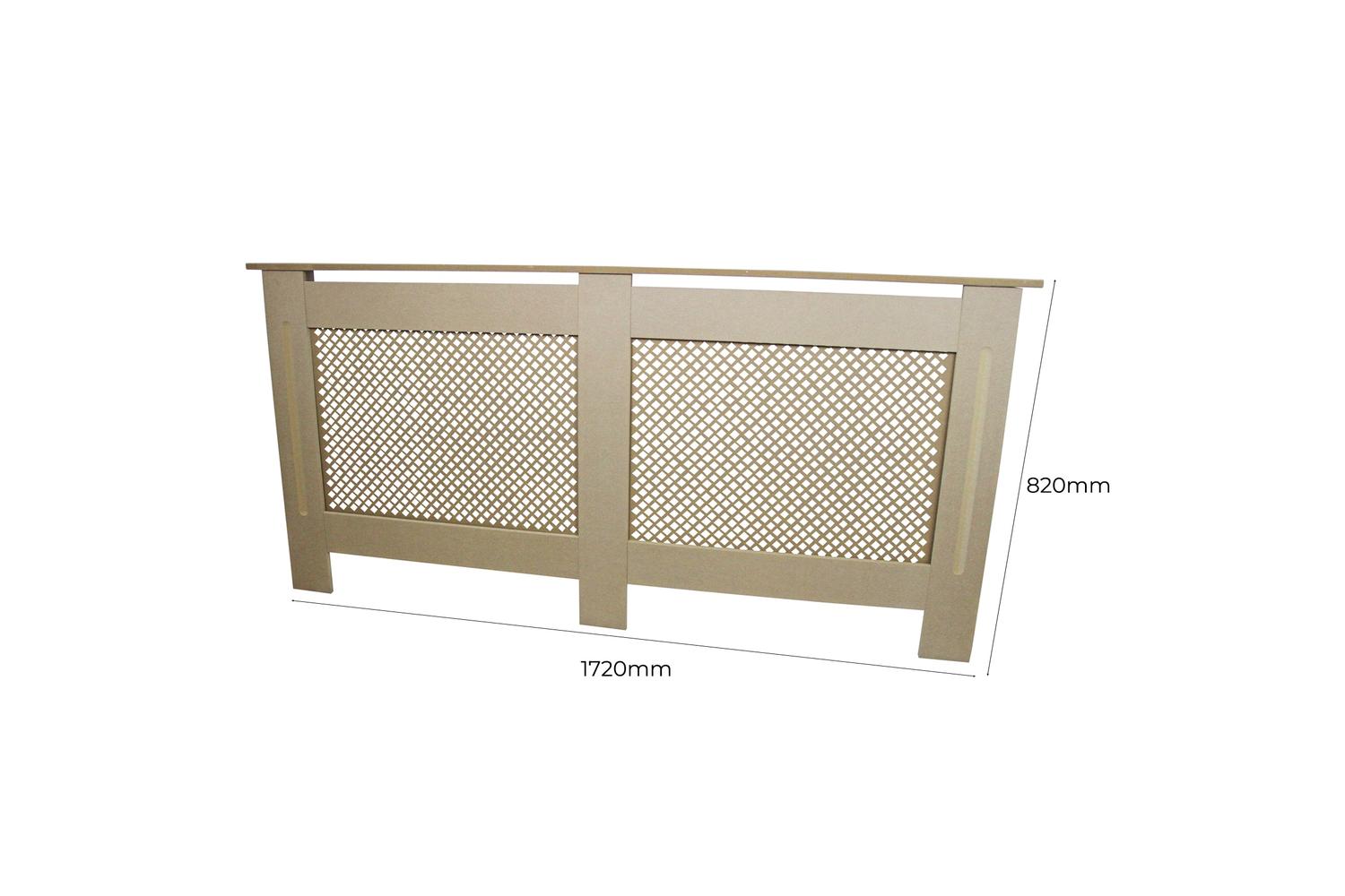 Monstershop 24294 - Radiator Cover Mdf Unfinished 1720mm-5