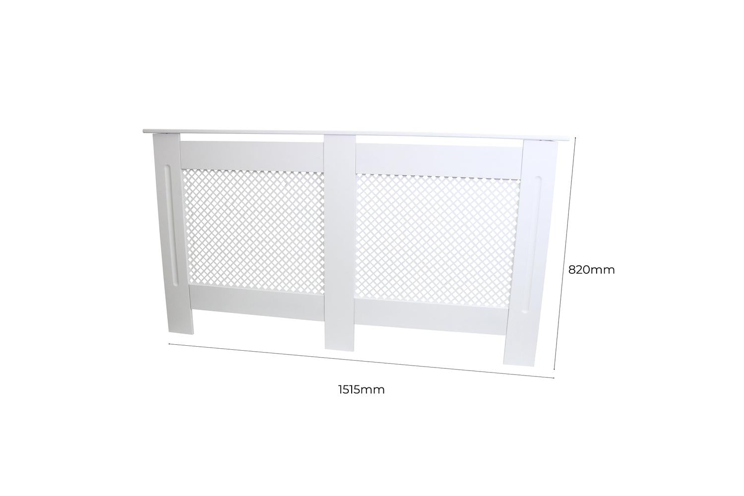 Monstershop 24298 - Radiator Cover Mdf White 1515mm-5