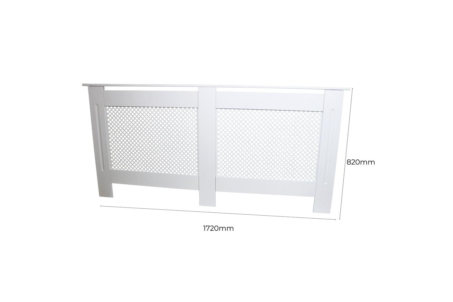 Monstershop 24299 - Radiator Cover Mdf White 1720mm-5