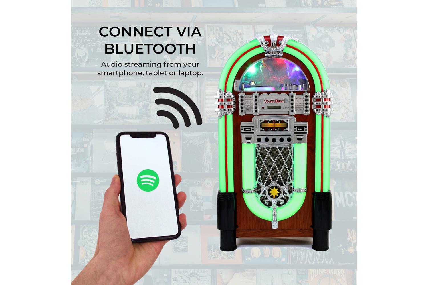 Monstershop 10667 - Retro Style Illuminated Jukebox Sound Sy-5
