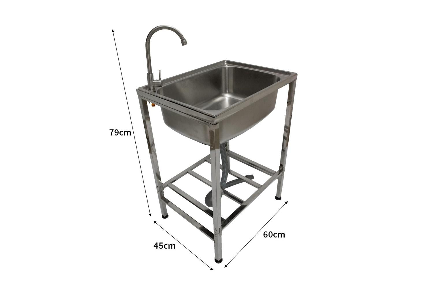 Monstershop 28720 - Stainless Steel Camping Sink - Portable-4