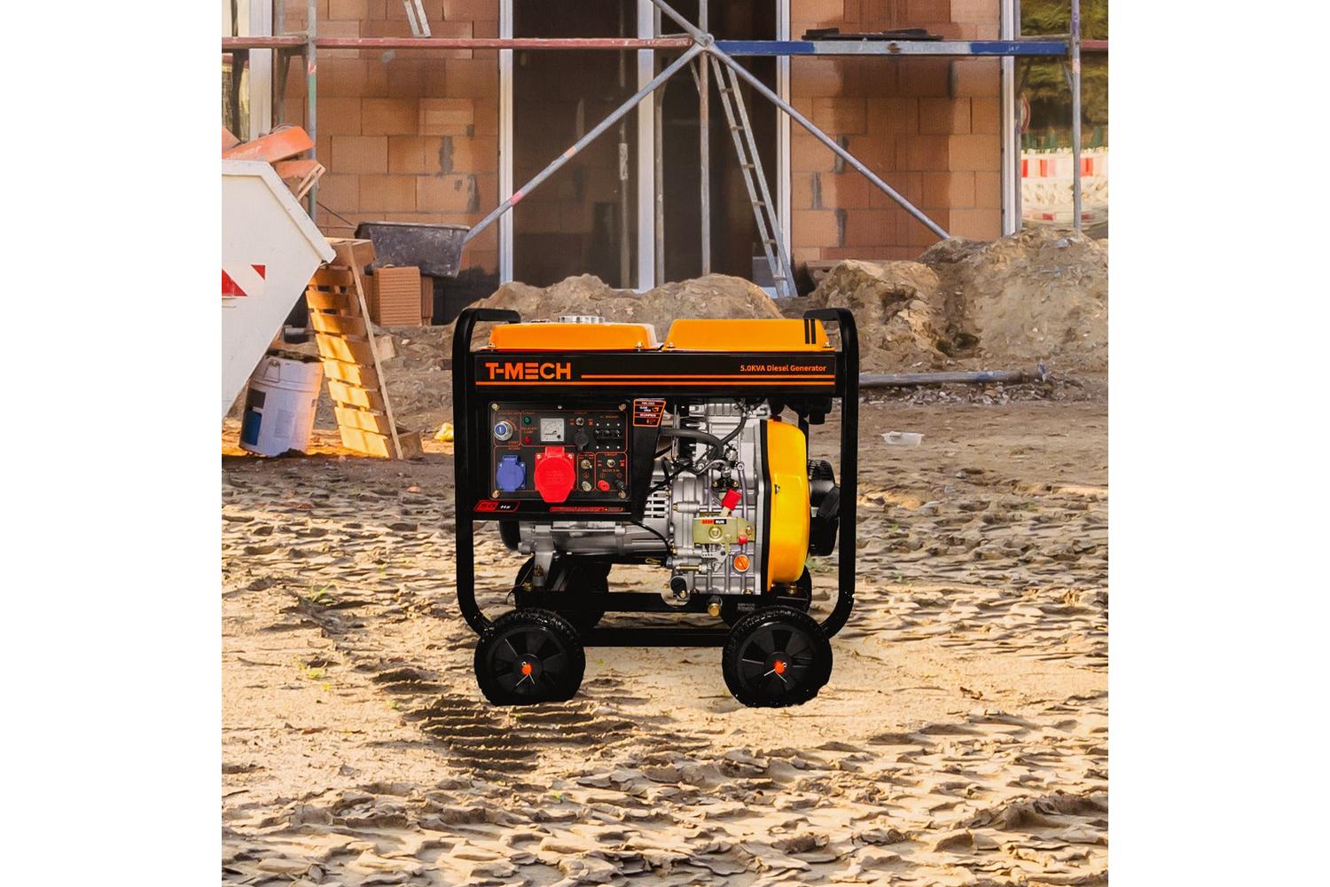 Monstershop 210706 - T-mech 5kva Portable Diesel Generator O-7