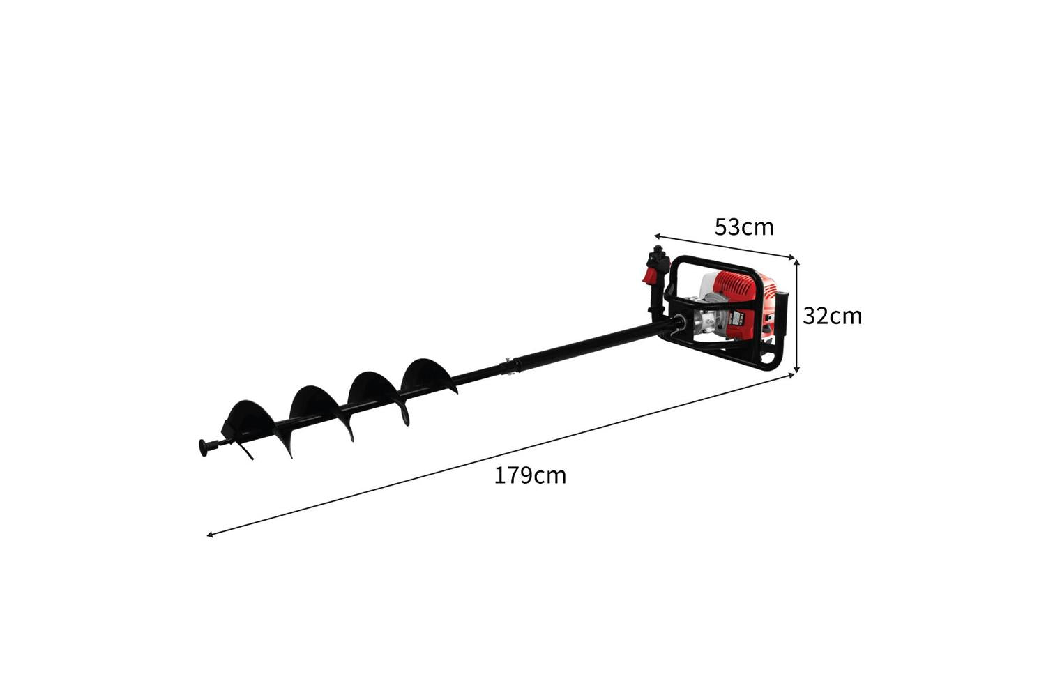 Monstershop 25872 - T-mech Earth Auger & 4-stroke Post Drive-5