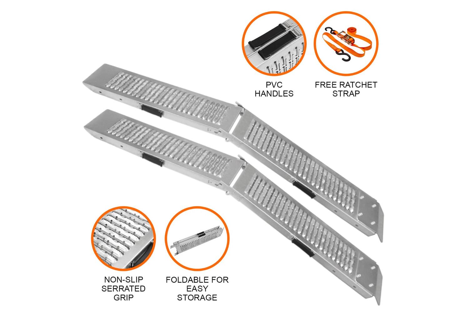 Monstershop 28816 - T-mech Foldable Motorbike Ramps-2