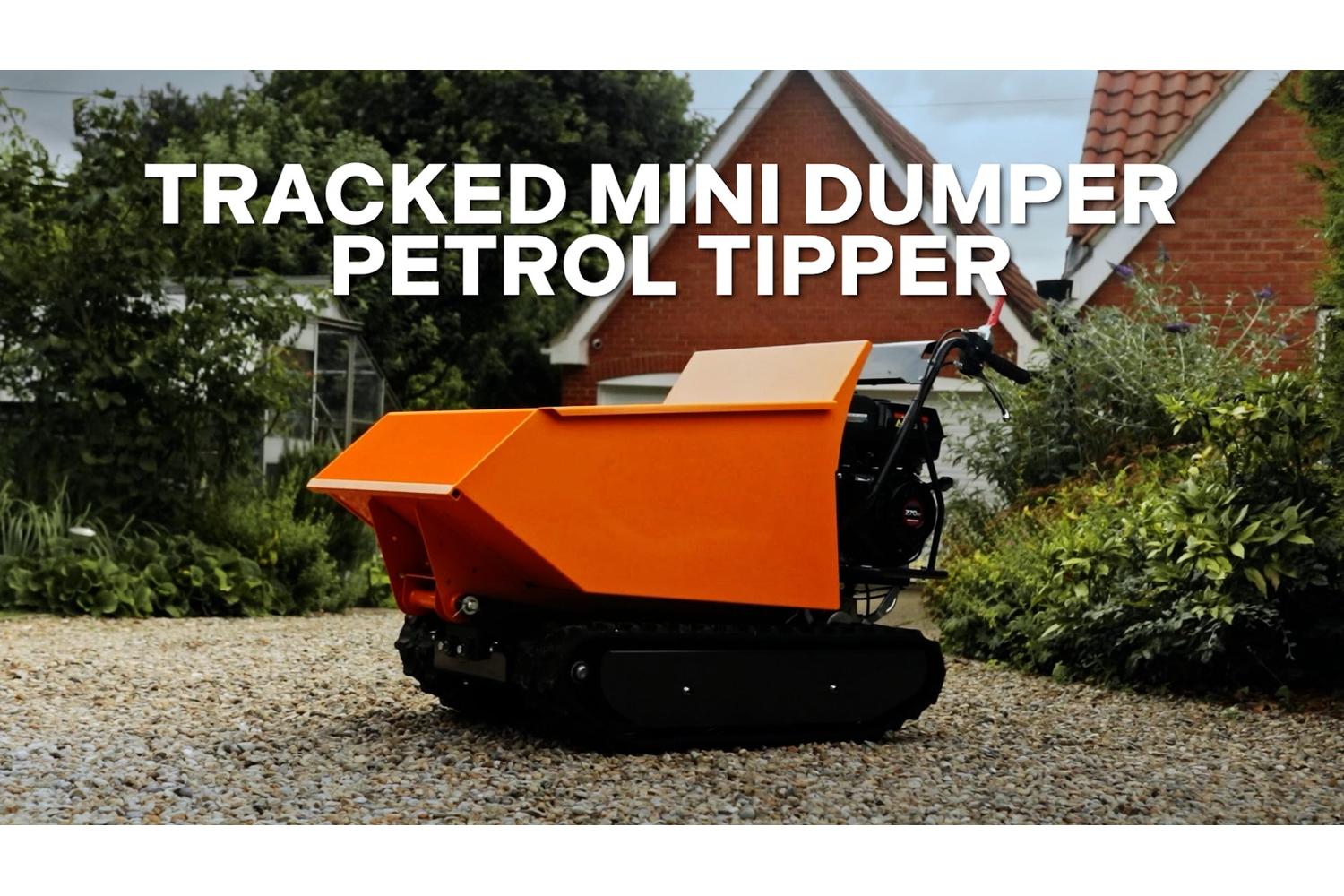 Monstershop 211089 - Tracked Mini Dumper Petrol Tipper