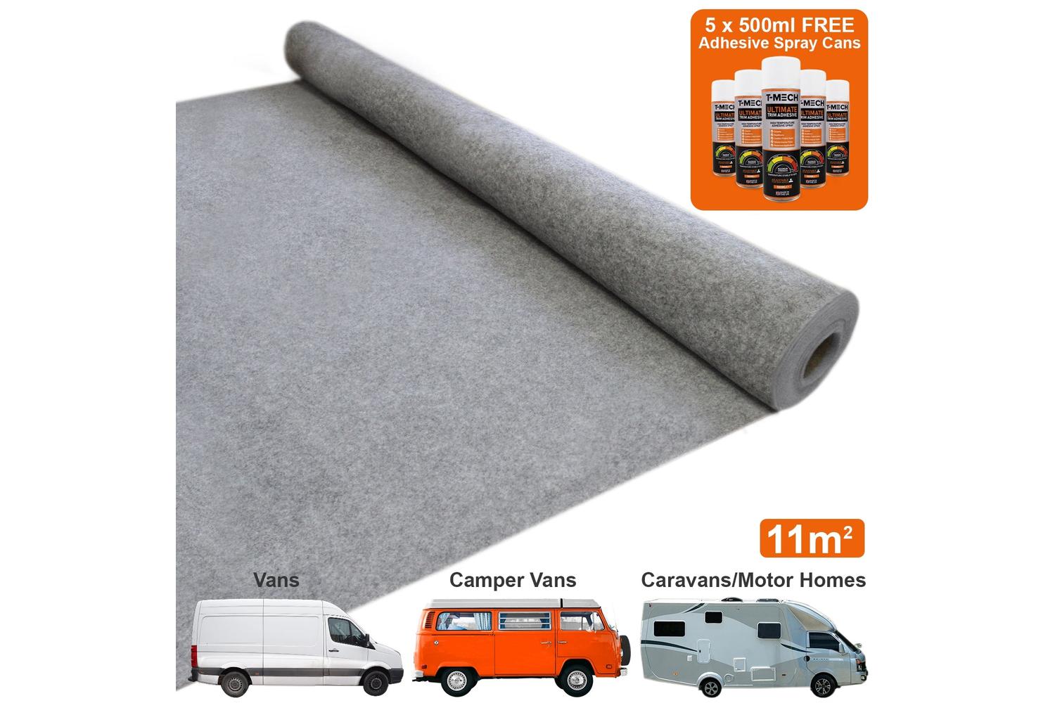 Monstershop 26042 - Van Carpet Lining / Smoke & 5 Adhesive C-3