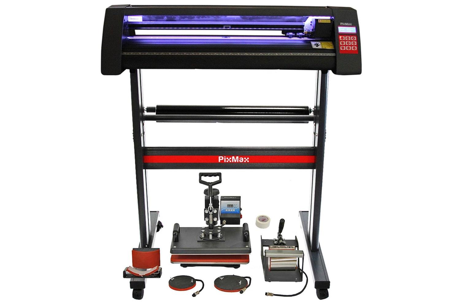 Monstershop 27186 - Vinyl Cutter Led 5 In 1 Heat Press & Sig