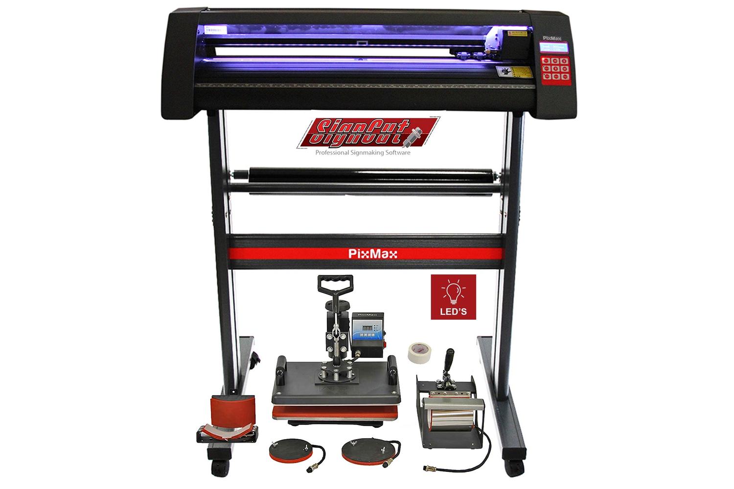 Monstershop 27186 - Vinyl Cutter Led 5 In 1 Heat Press & Sig-2