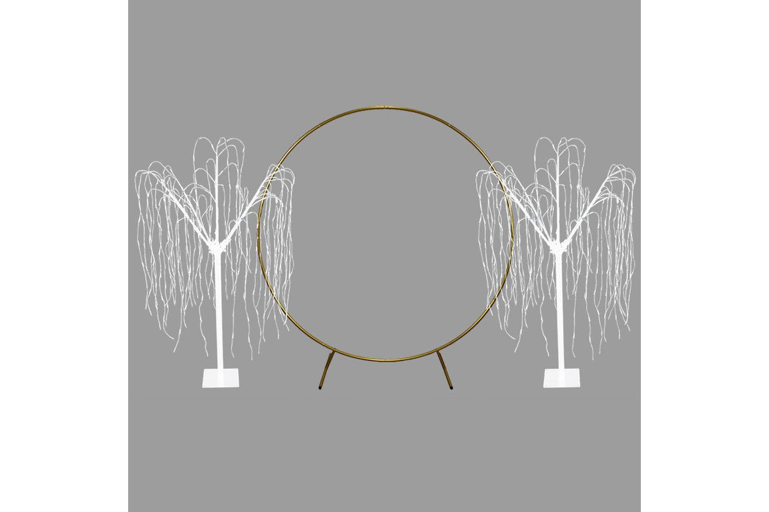 Monstershop 29271 - Wedding Moongate - Gold & 2 X Weeping Wi