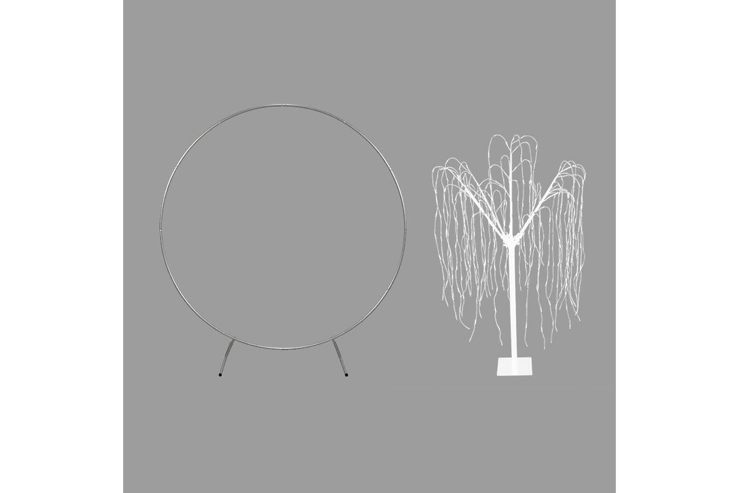 Monstershop 29310 - Wedding Moongate - Silver & 1 X Weeping