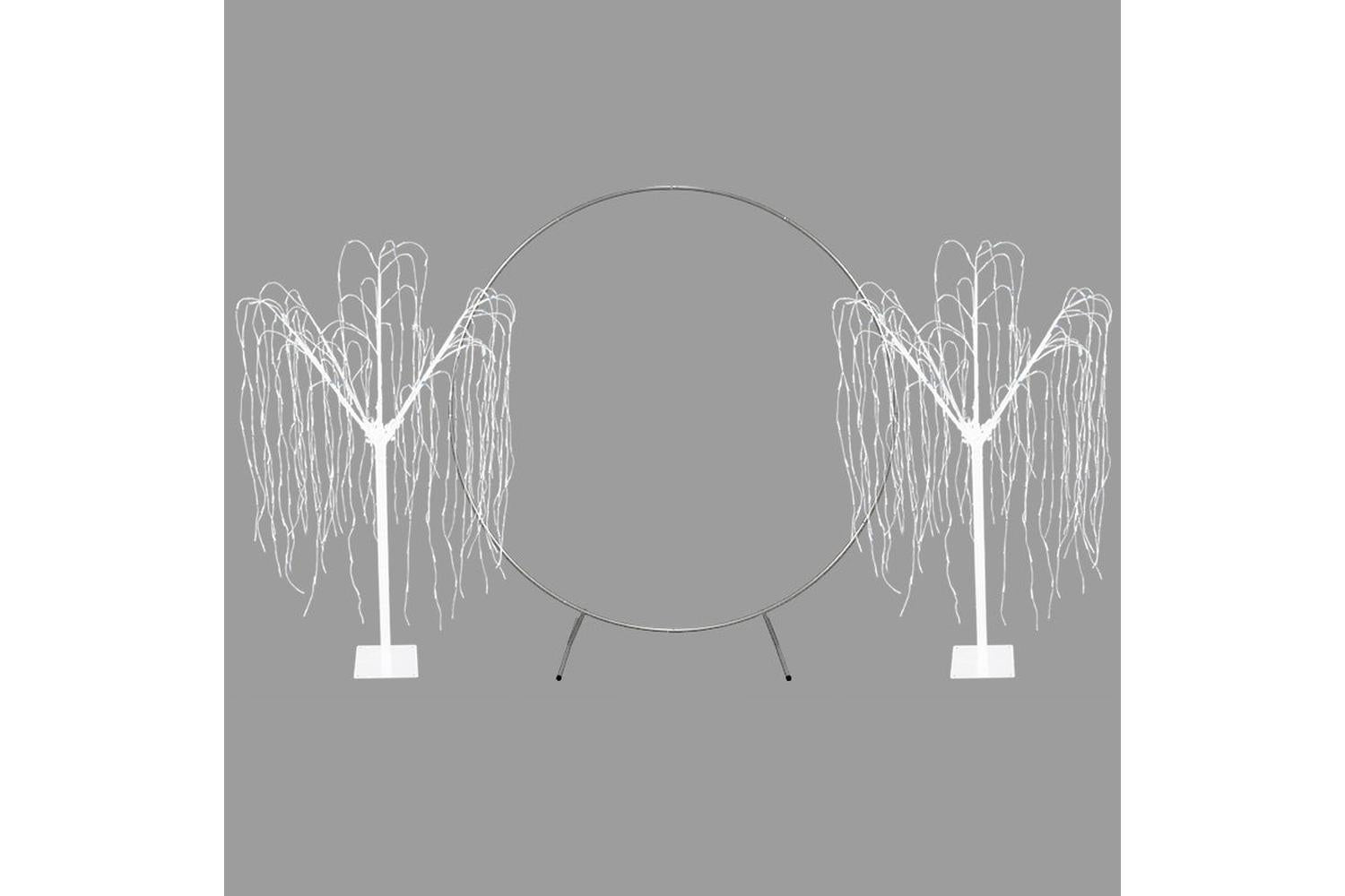 Monstershop 29321 - Wedding Moongate - Silver & 2 X Weeping
