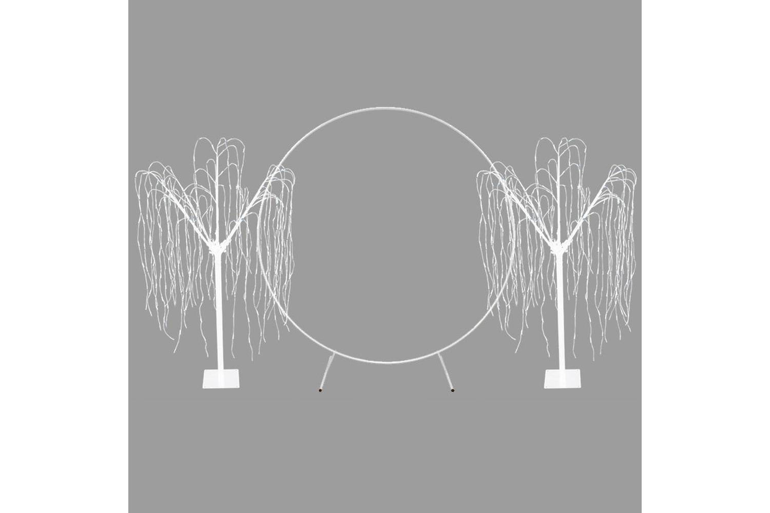 Monstershop 29308 - Wedding Moongate - White & 2 X Weeping W