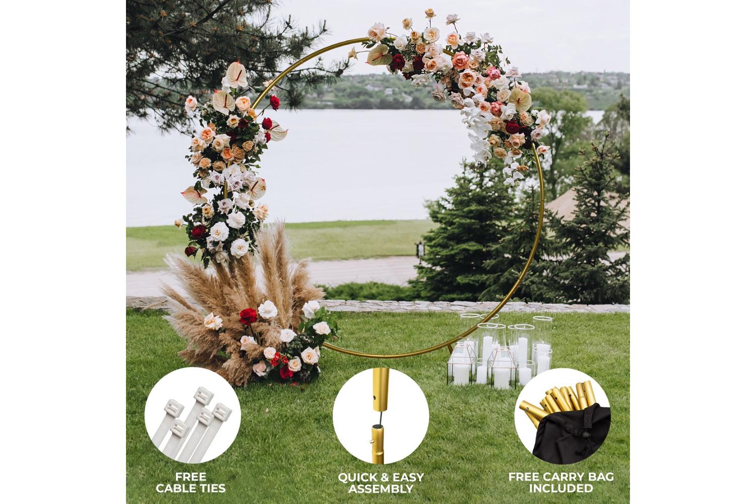 Monstershop 29082 - Wedding Moongate 200cm - Gold-2