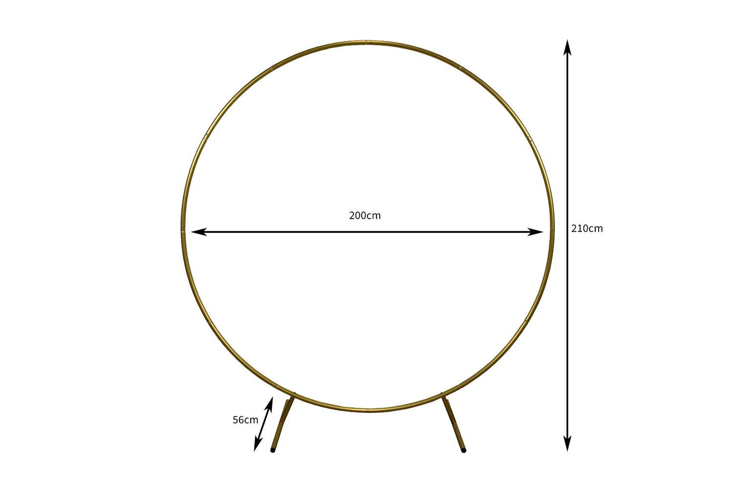 Monstershop 29082 - Wedding Moongate 200cm - Gold-8
