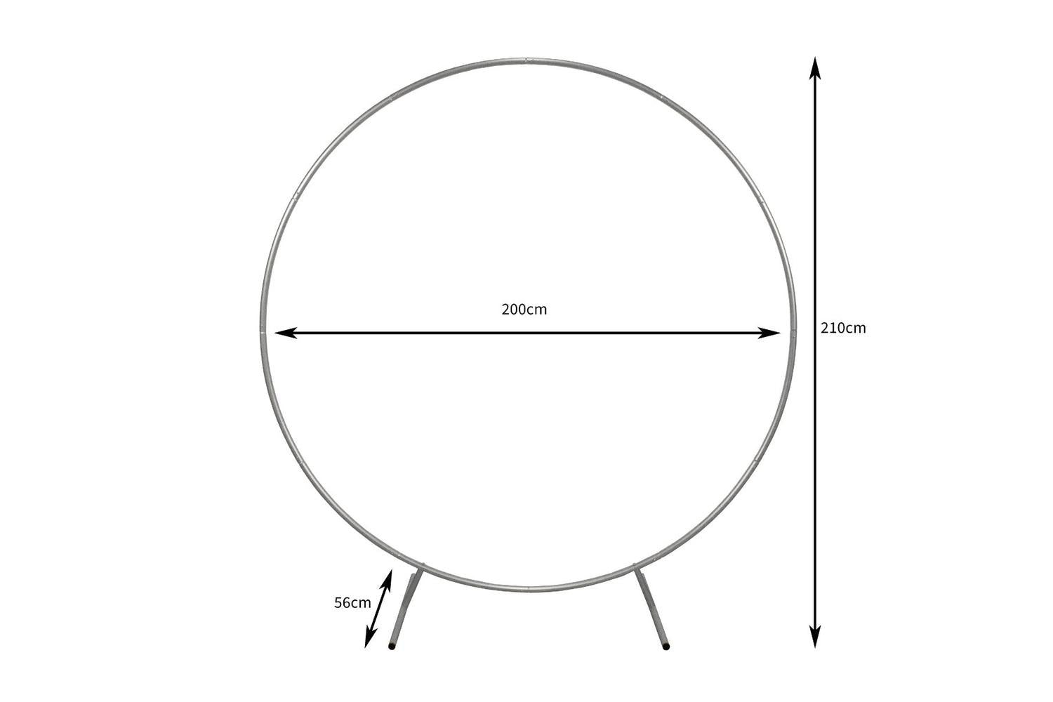 Monstershop 29084 - Wedding Moongate 200cm - Silver-8