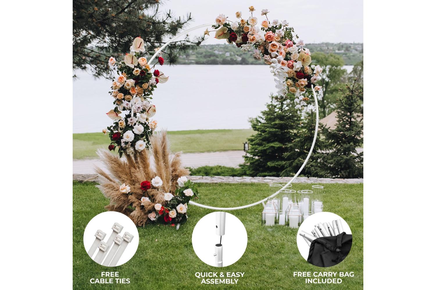 Monstershop 29083 - Wedding Moongate 200cm - White-2