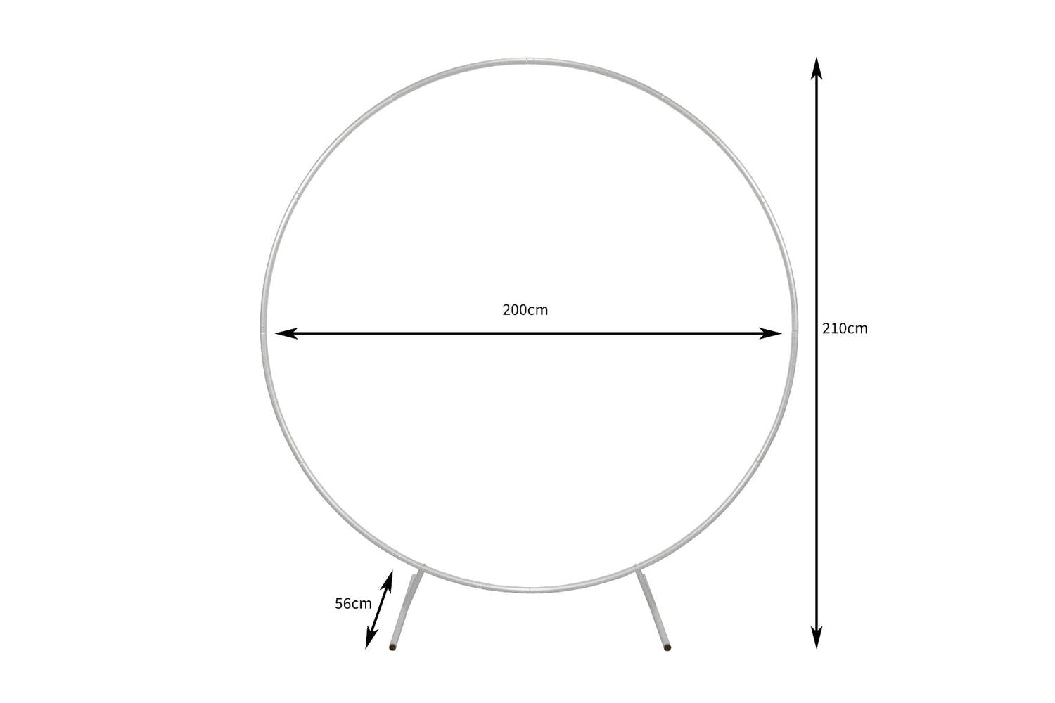 Monstershop 29083 - Wedding Moongate 200cm - White-7