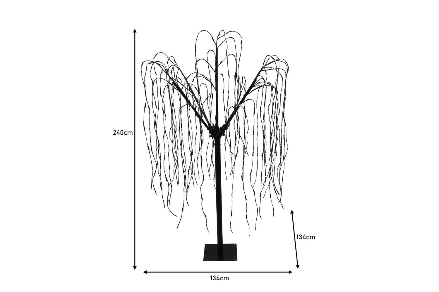 Monstershop 28465 - Weeping Willow Tree - White - 240cm - Co-8