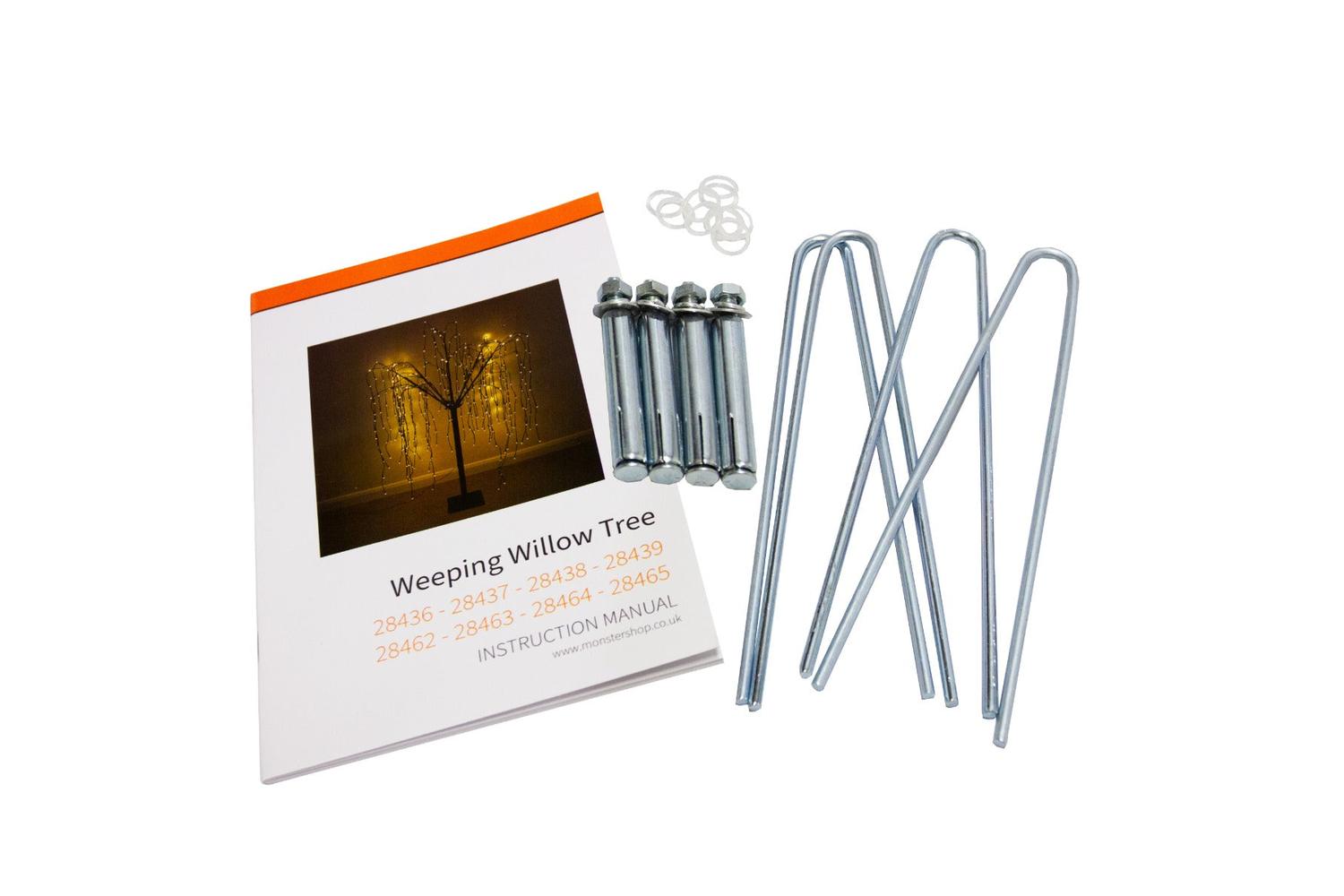 Monstershop 28463 - Weeping Willow Tree - White- 240cm - War-7
