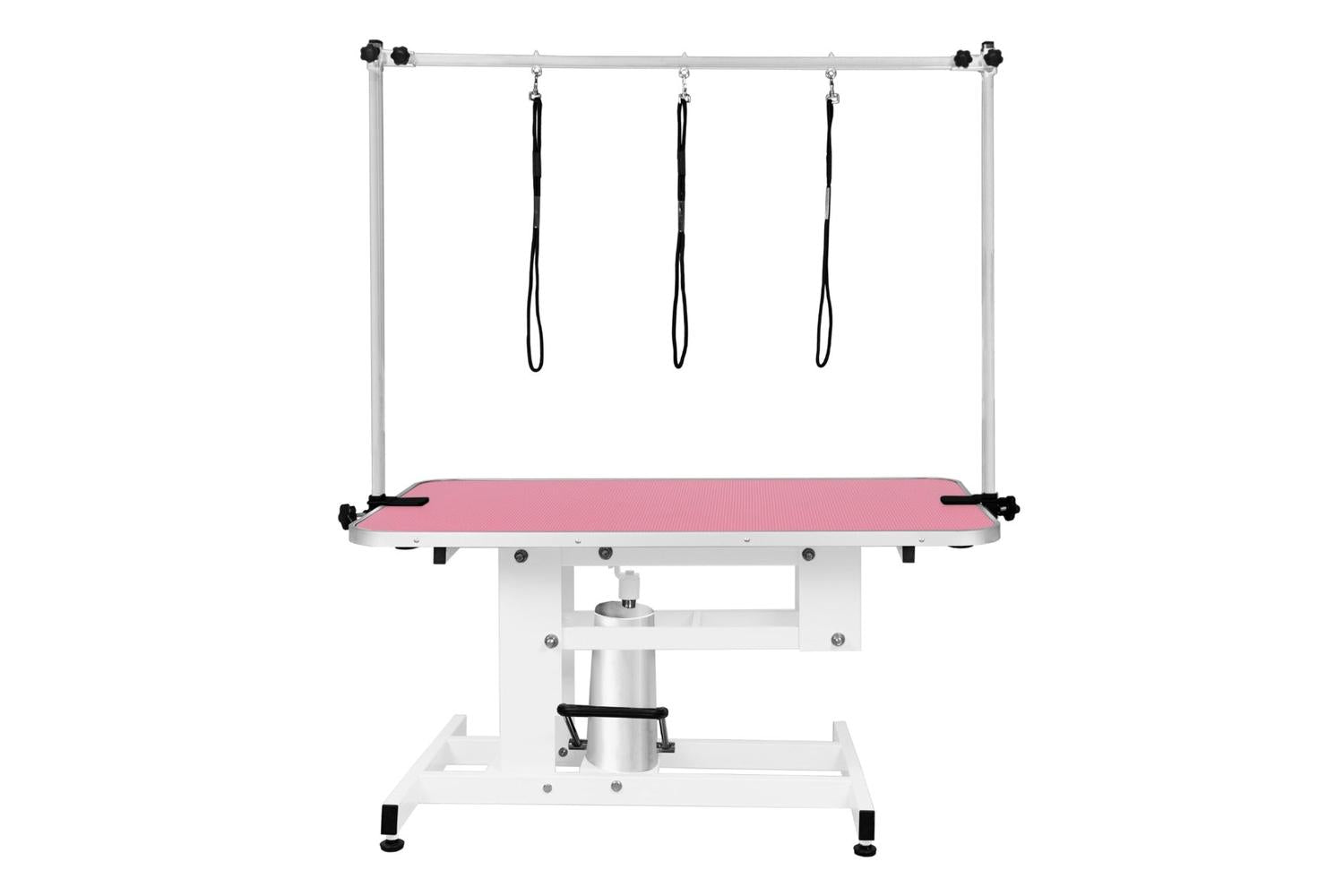 Monstershop 212304 - White Hydraulic Grooming Table - Pink T-7