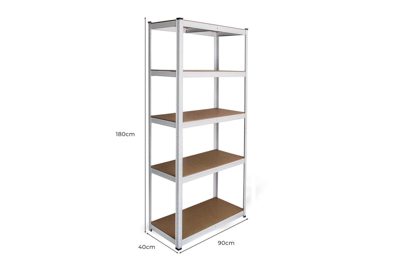 Monstershop 25244 - White Racking Units 90 X 40 X 180-6