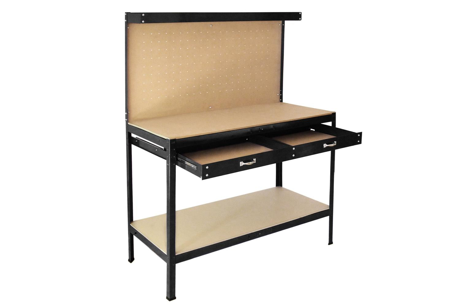 Monstershop 26115 - Workbench With Pegboard And Drawer In Bl-3