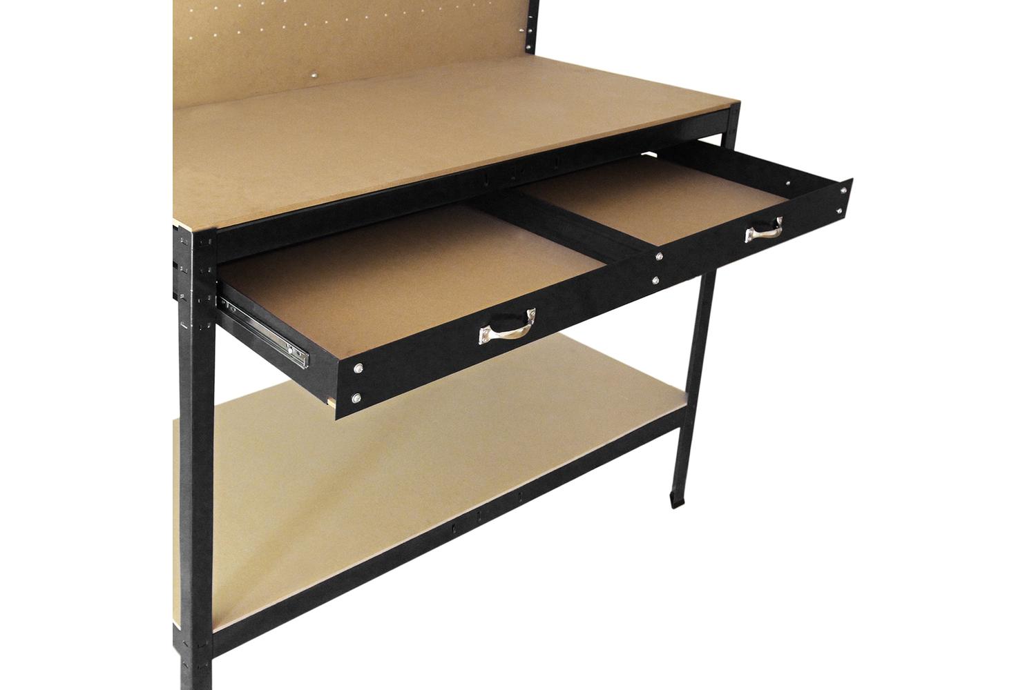 Monstershop 26115 - Workbench With Pegboard And Drawer In Bl-5