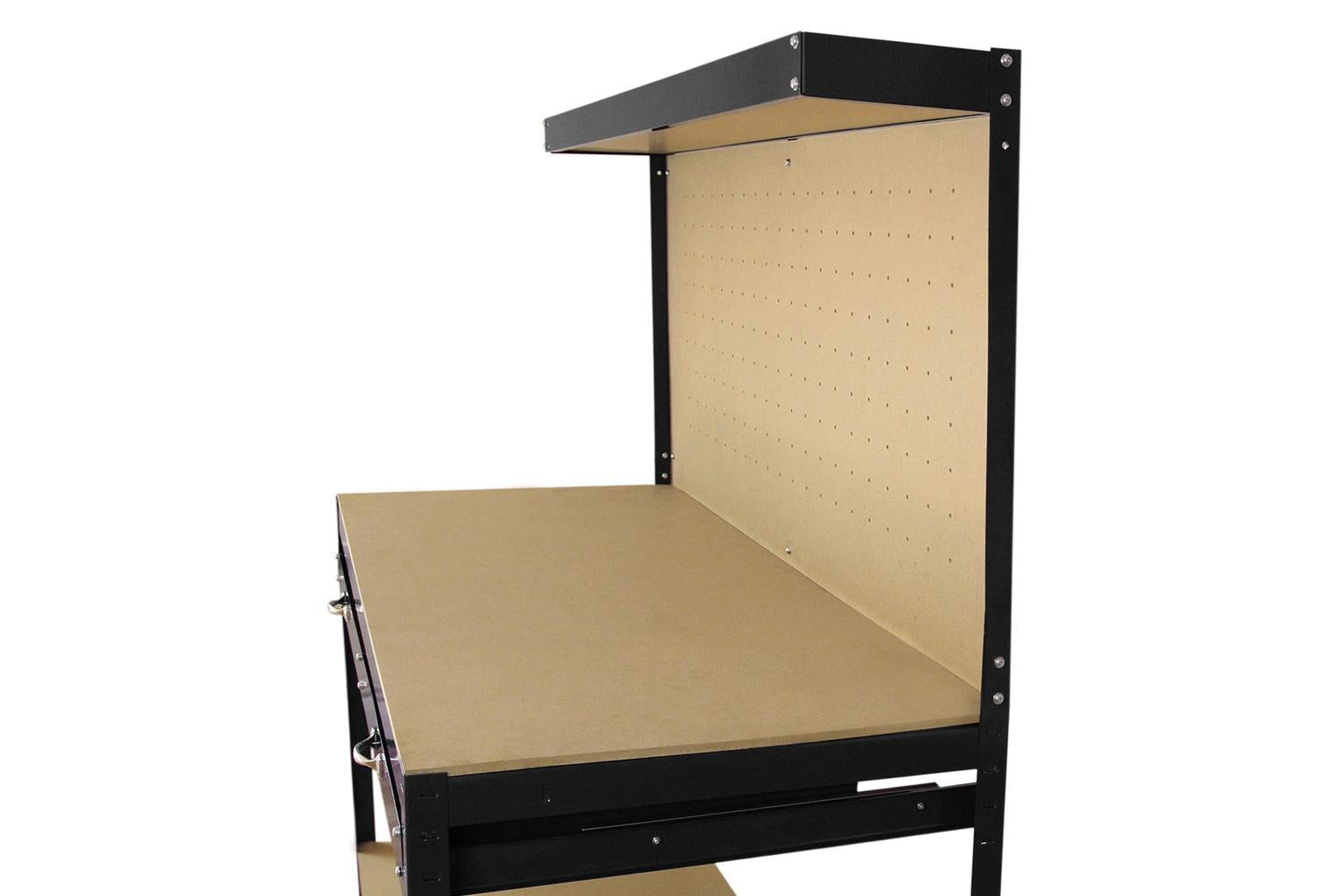 Monstershop 26115 - Workbench With Pegboard And Drawer In Bl-7