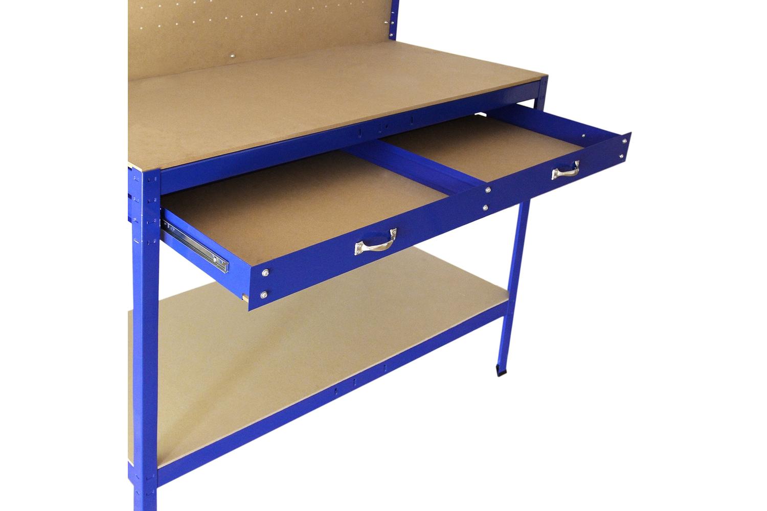 Monstershop 26463 - Workbench With Pegboard And Drawer In Bl-5