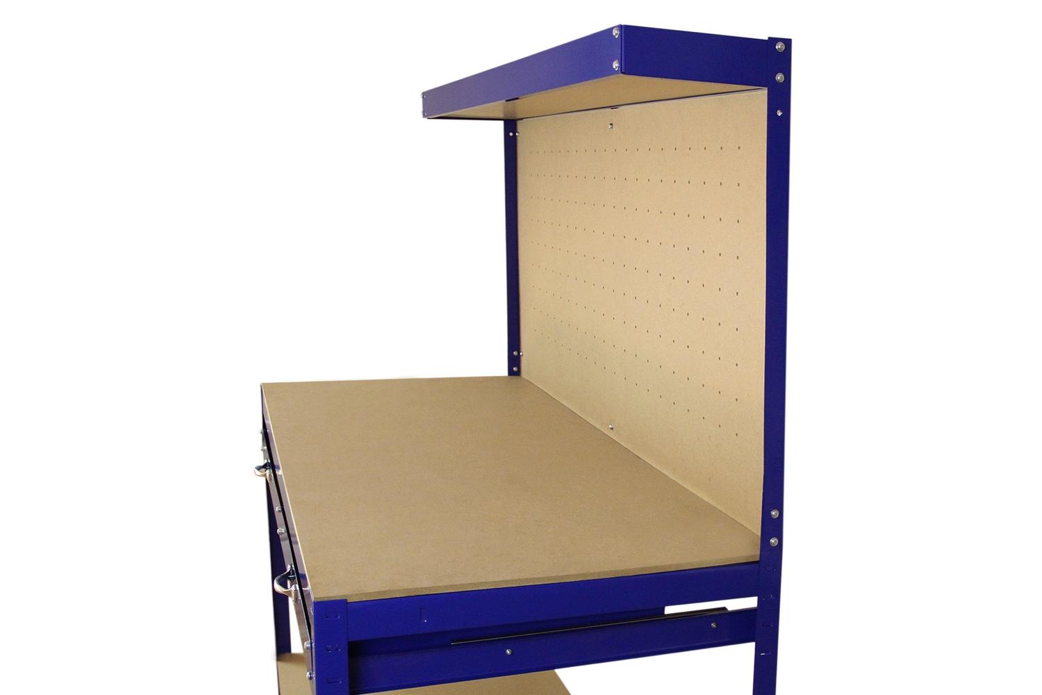 Monstershop 26463 - Workbench With Pegboard And Drawer In Bl-7