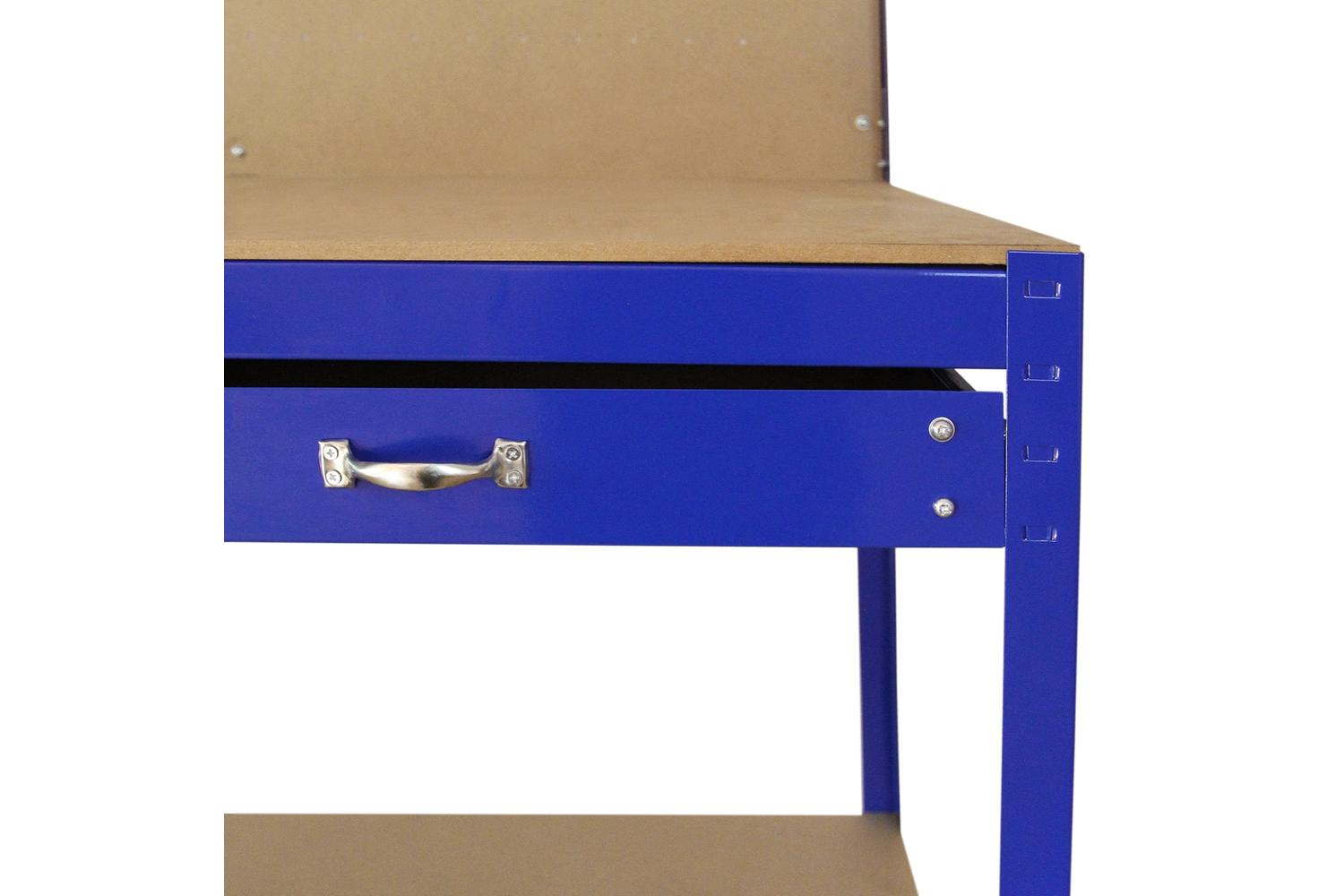Monstershop 26463 - Workbench With Pegboard And Drawer In Bl-8