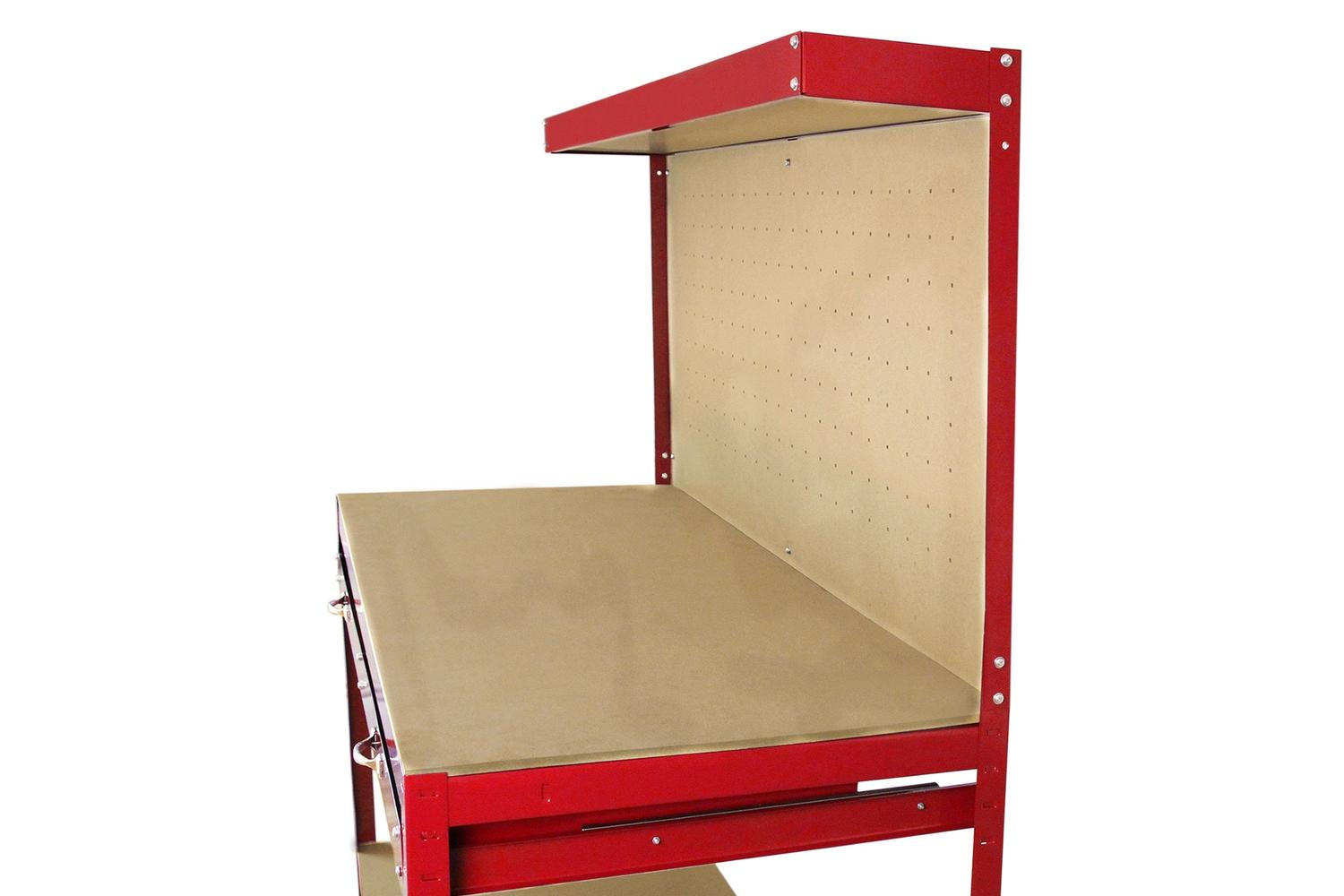 Monstershop 26462 - Workbench With Pegboard And Drawer In Re-7