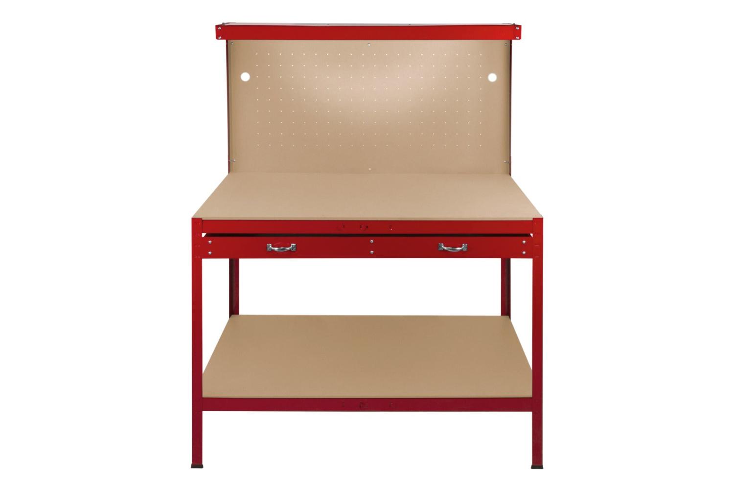 Monstershop 210795 - Workbench With Pegboard Drawer & Light