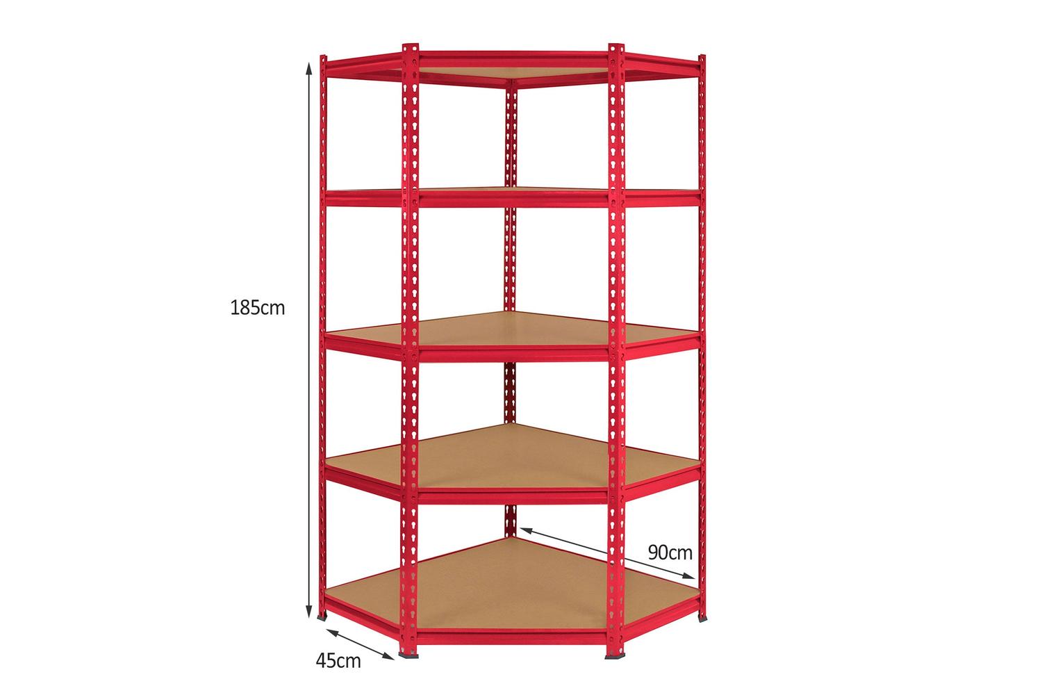 Monstershop 20004 - Z-rax 90cm Racking Bundle: Corner Shelvi-8