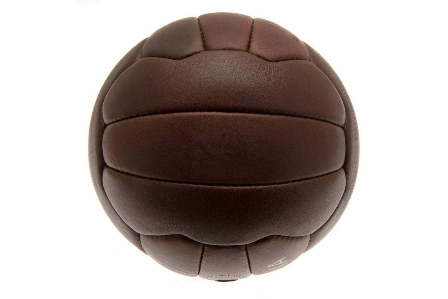 Official Barcelona Fcb Size 5 Brown Leather Soccer Ball-3