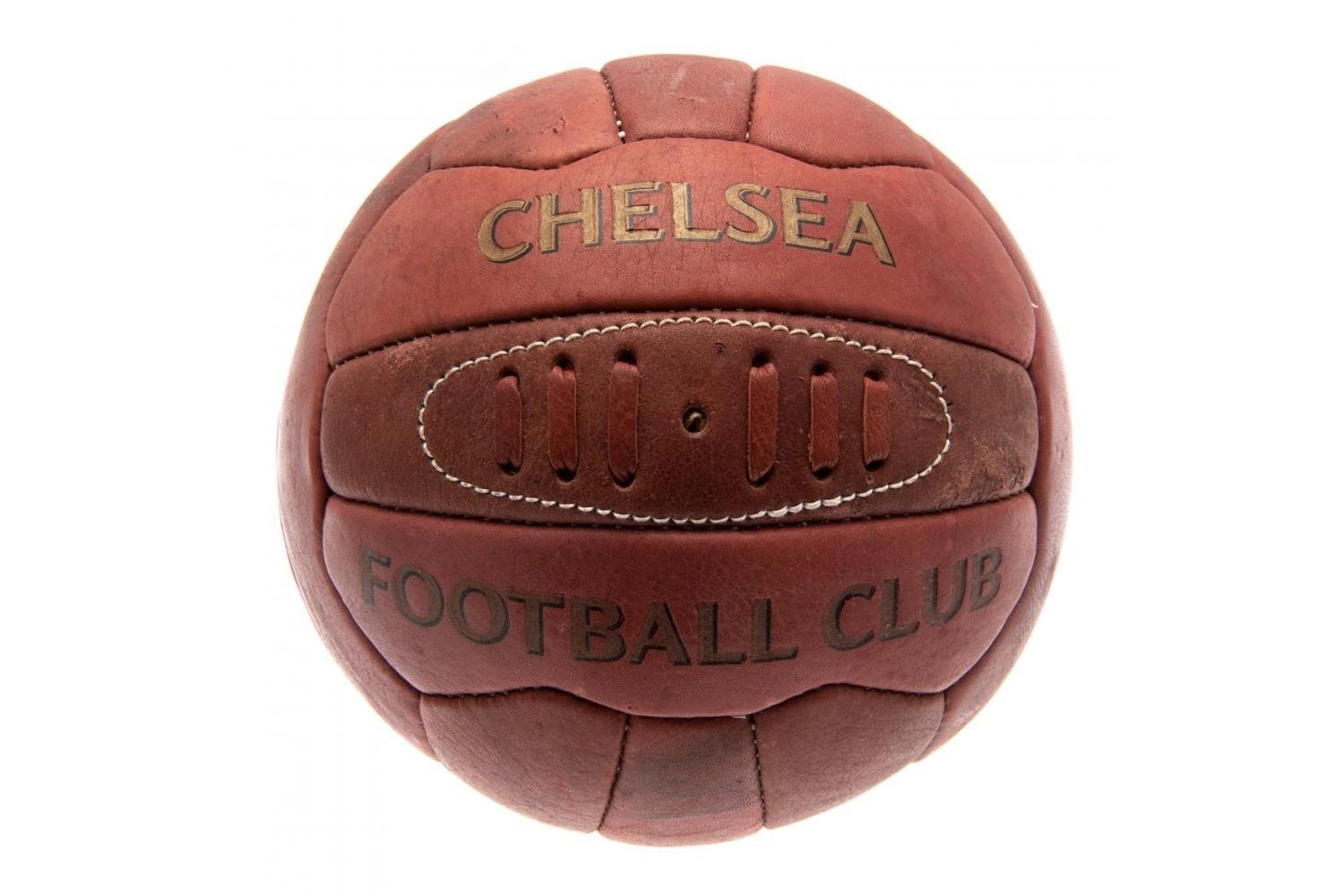 Official Licensed Leather Heritage Football - Gold Print And Embossed Crest